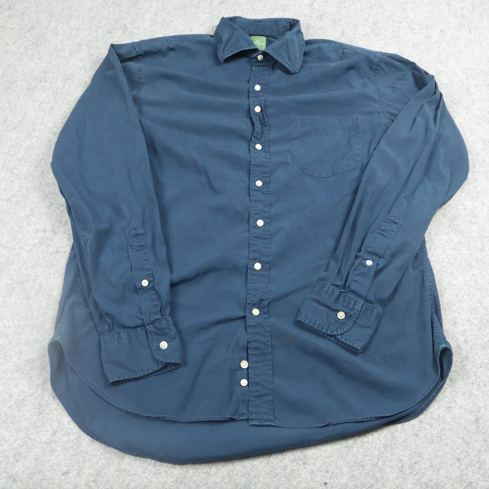 Sid Mashburn Shirt Mens Medium Button Down Long Sleeve Pocket Classic Casual